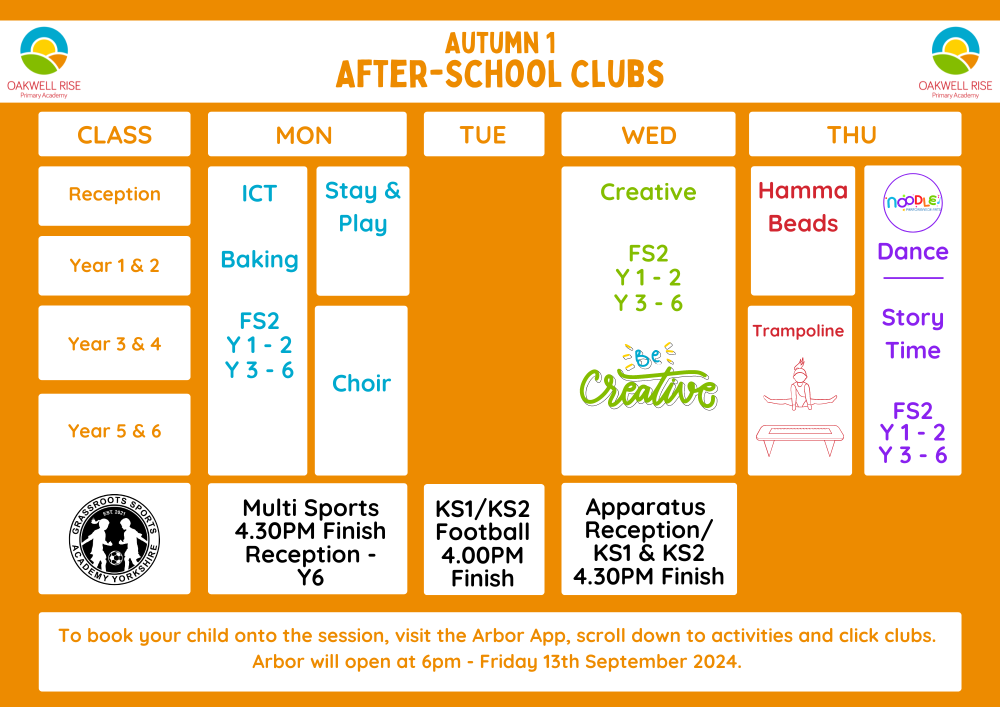 Afterschool clubs (3)