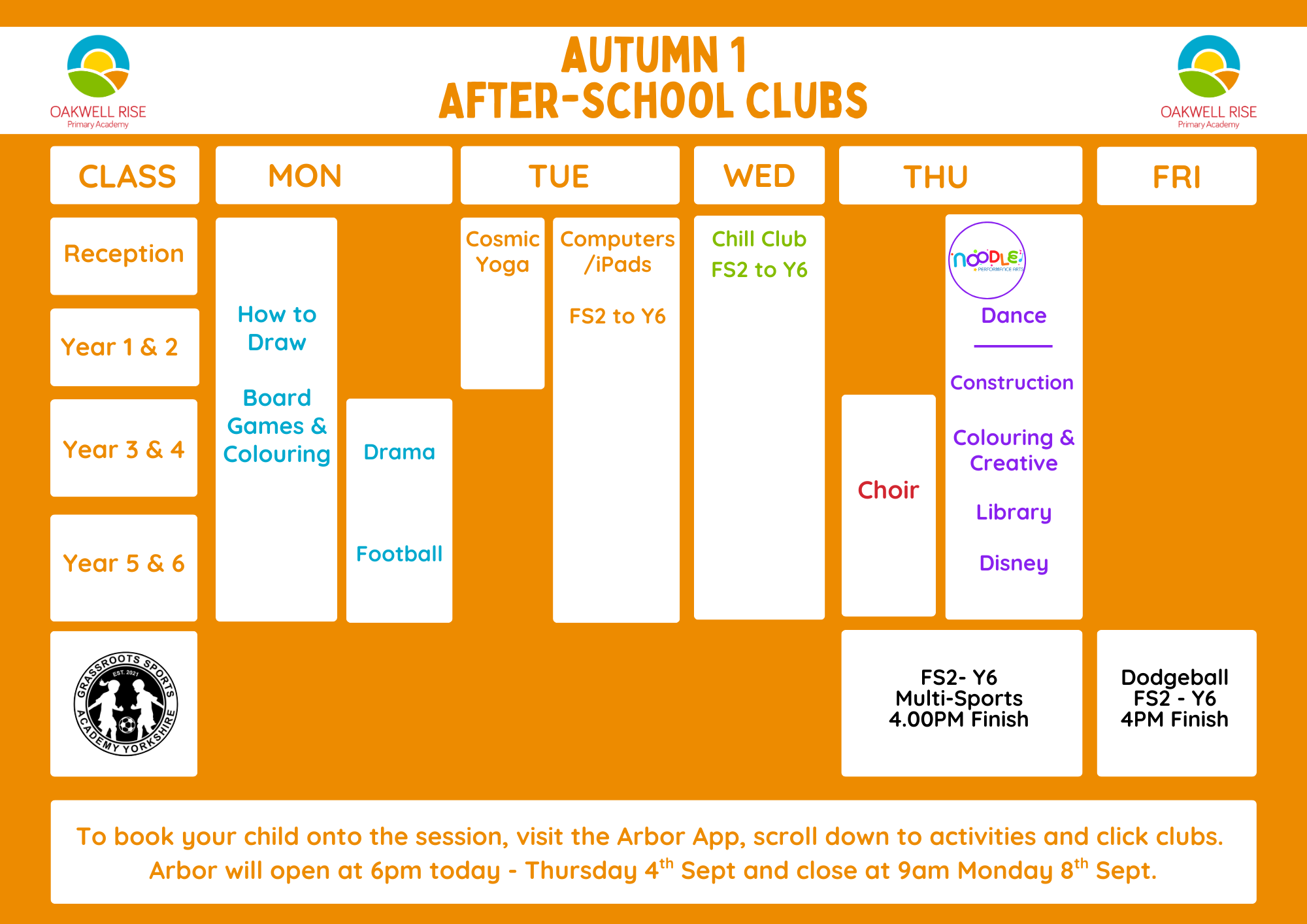 Afterschool clubs (1) Afterschool clubs (1)