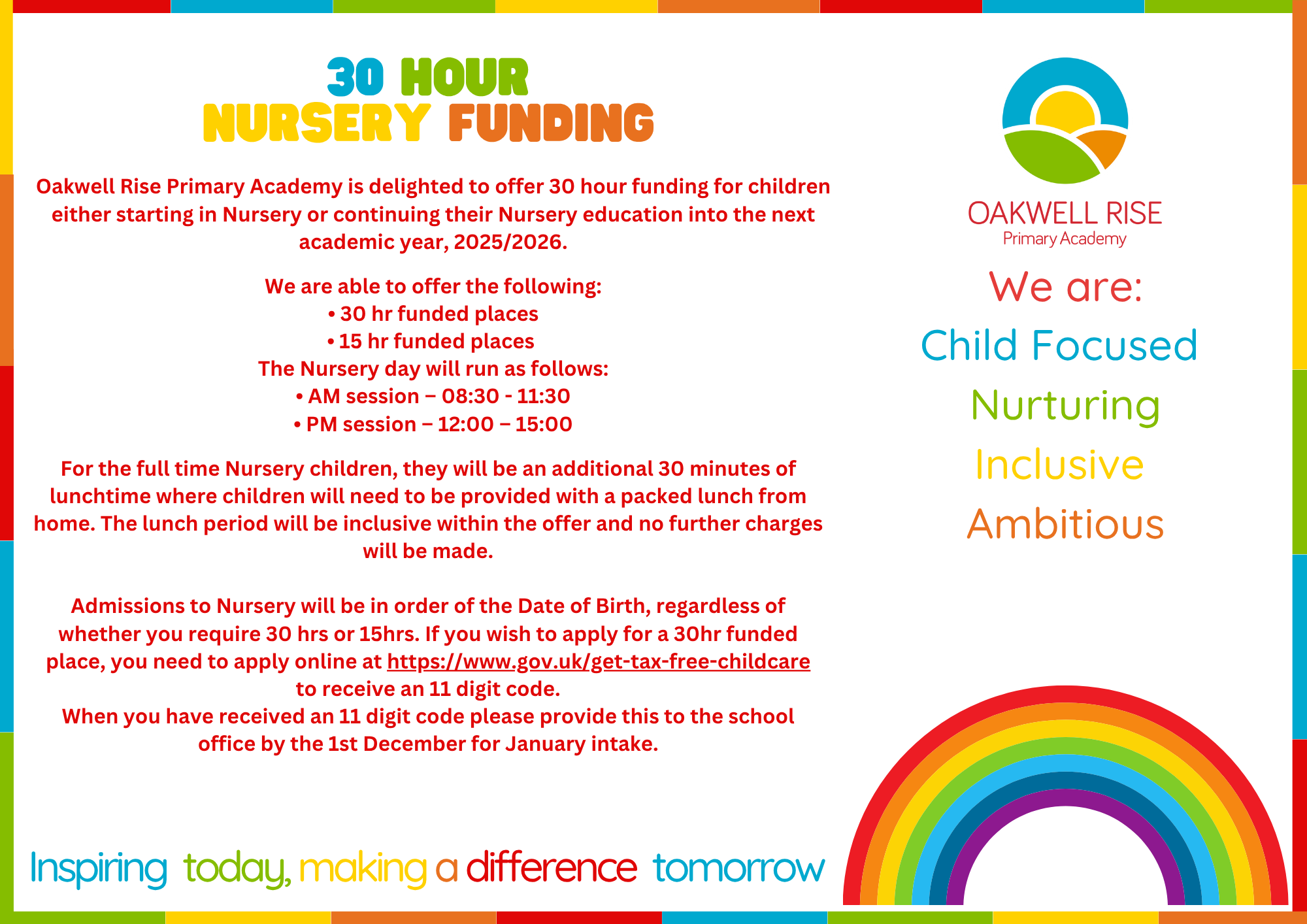 Inspiring today, making a difference tomorrow (1) Inspiring today, making a difference tomorrow (1)